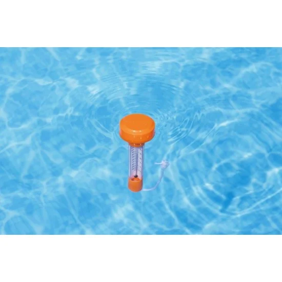 Bestway assorted floating pool thermometer w/pdq (contents:1 floating pool thermometer,assorted in 3 colors: orange, yellow, blue.)